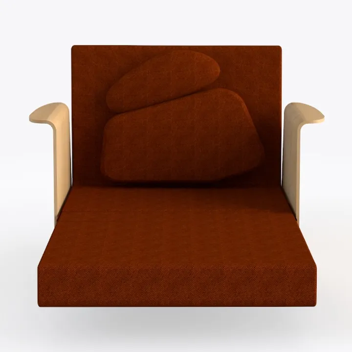 Modern Modular Chenille Sofa 1 Pieces Living Room 