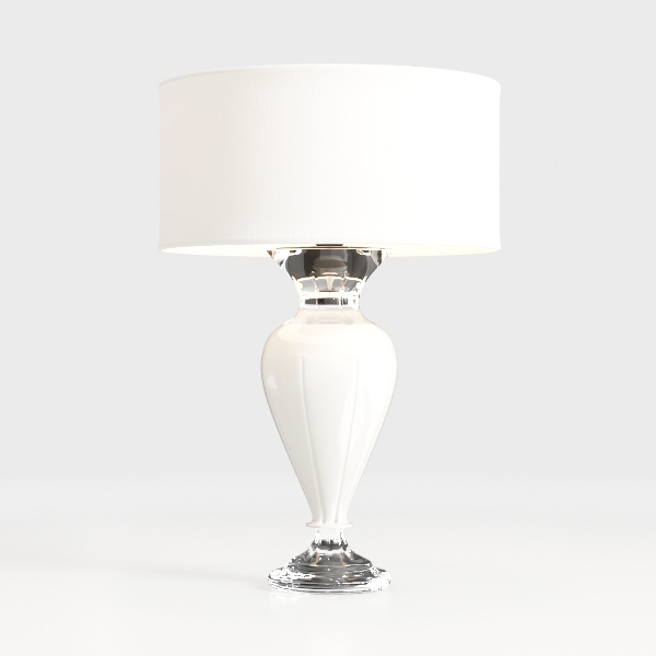 Maxax 25&quot; Blue Table Lamp for Living Room, Modern 