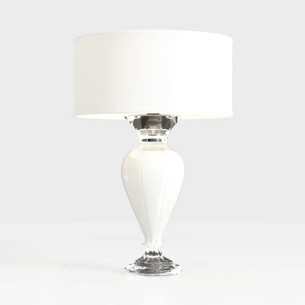 Maxax 25" Blue Table Lamp for Living Room, Modern