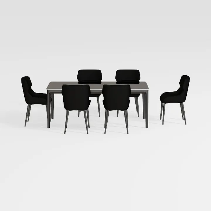 PU Leather Dining Chairs Set of 2 Mid Century
