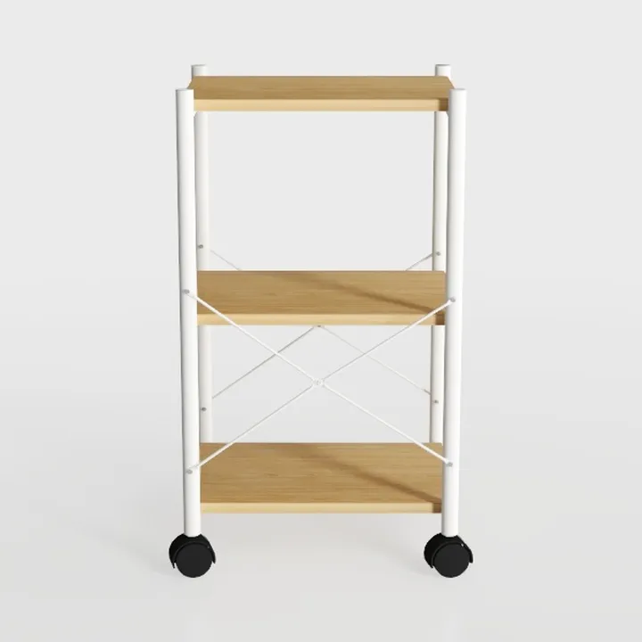 3-Tier Rolling Utility Cart,Plastic Storage Cart