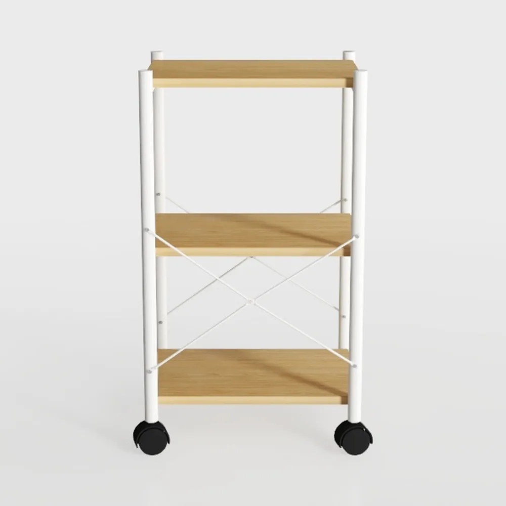 3-Tier Rolling Utility Cart,Plastic Storage Cart