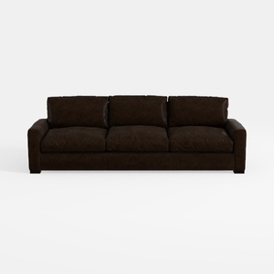 89" Chenille 3 Seats Sofa with 2 Pillows, Modern