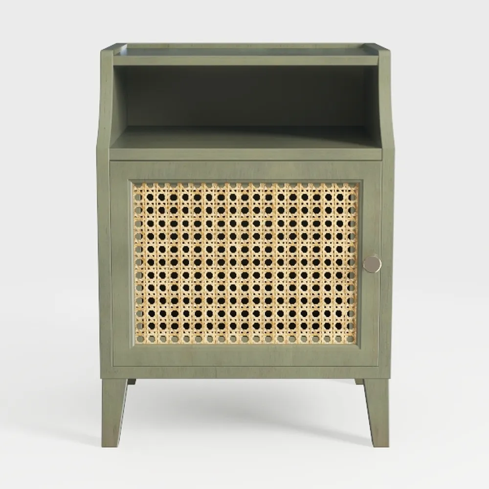 Farmhouse End Table with Charging Station, 24''