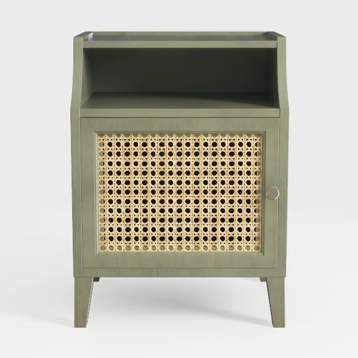 Farmhouse End Table with Charging Station, 24''