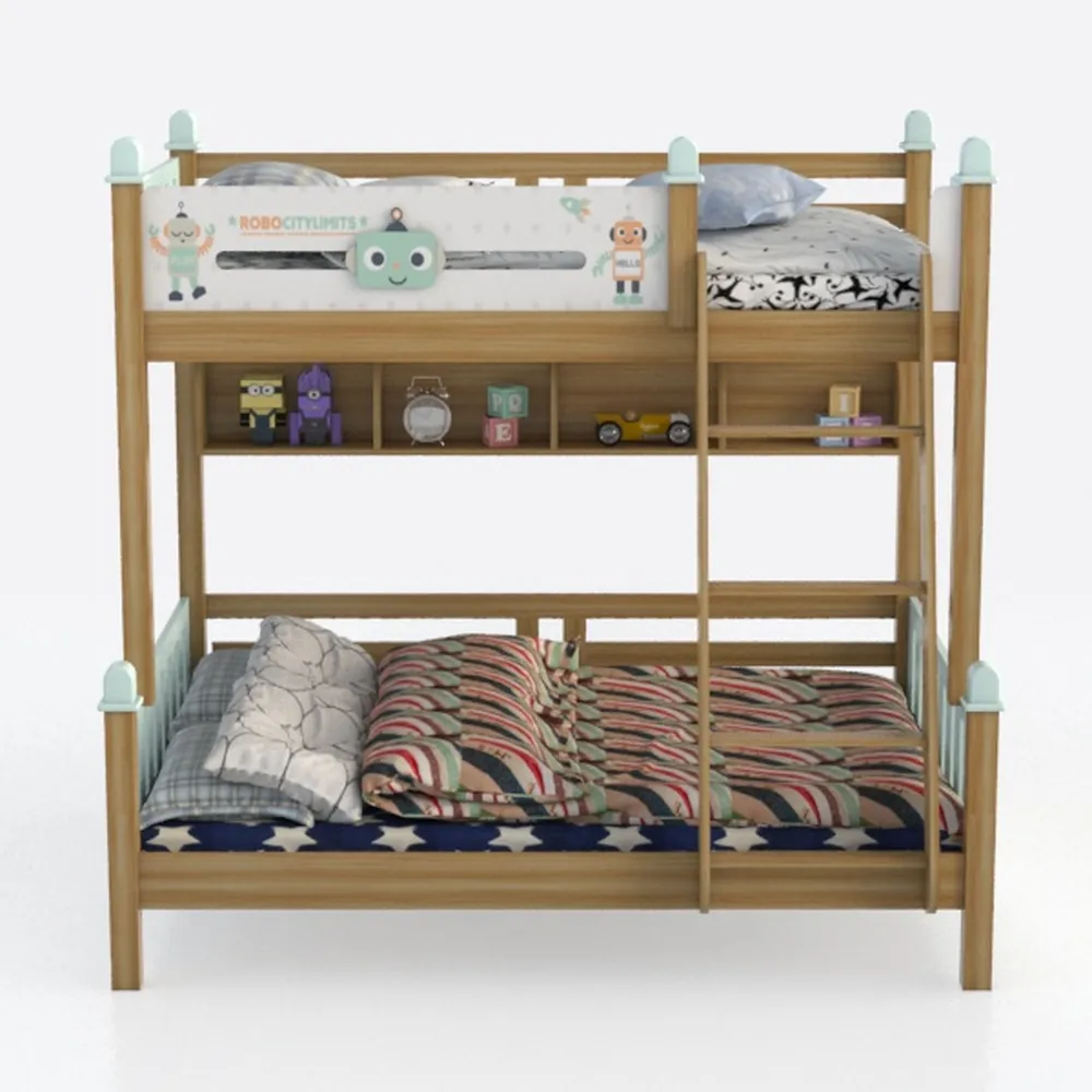 Harper & Bright Designs Queen XL Over Queen Bunk B
