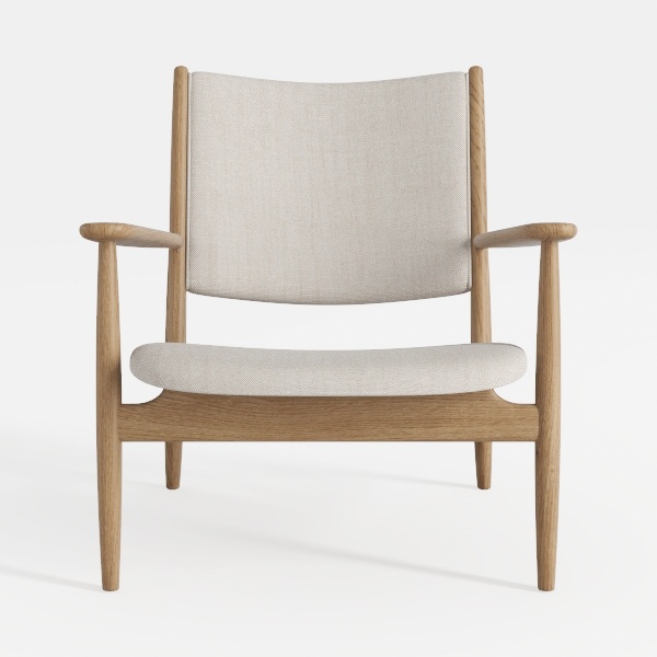 Set of 2 Linen Upholstered Dining Chairs with Wood