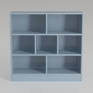 IOTXY Open Shelf Low Bookcase - Wooden 3-Tier