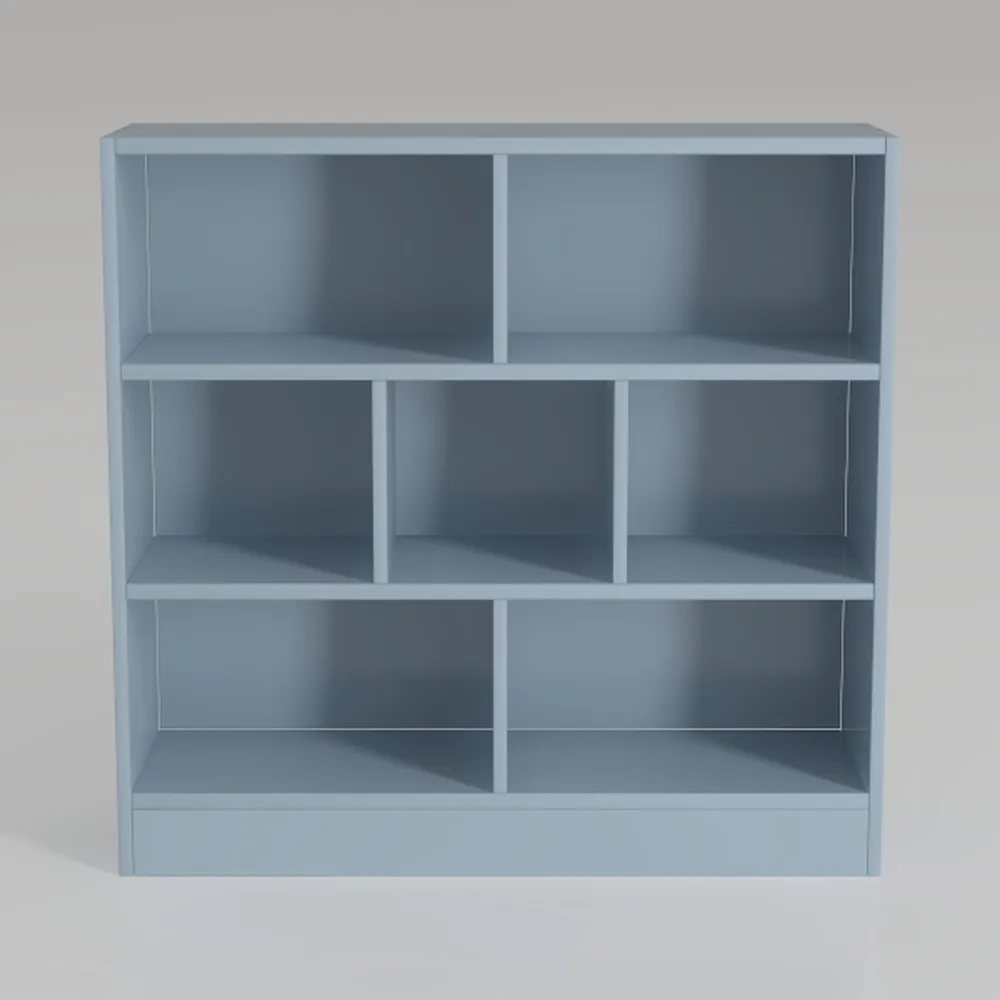 IOTXY Open Shelf Low Bookcase - Wooden 3-Tier