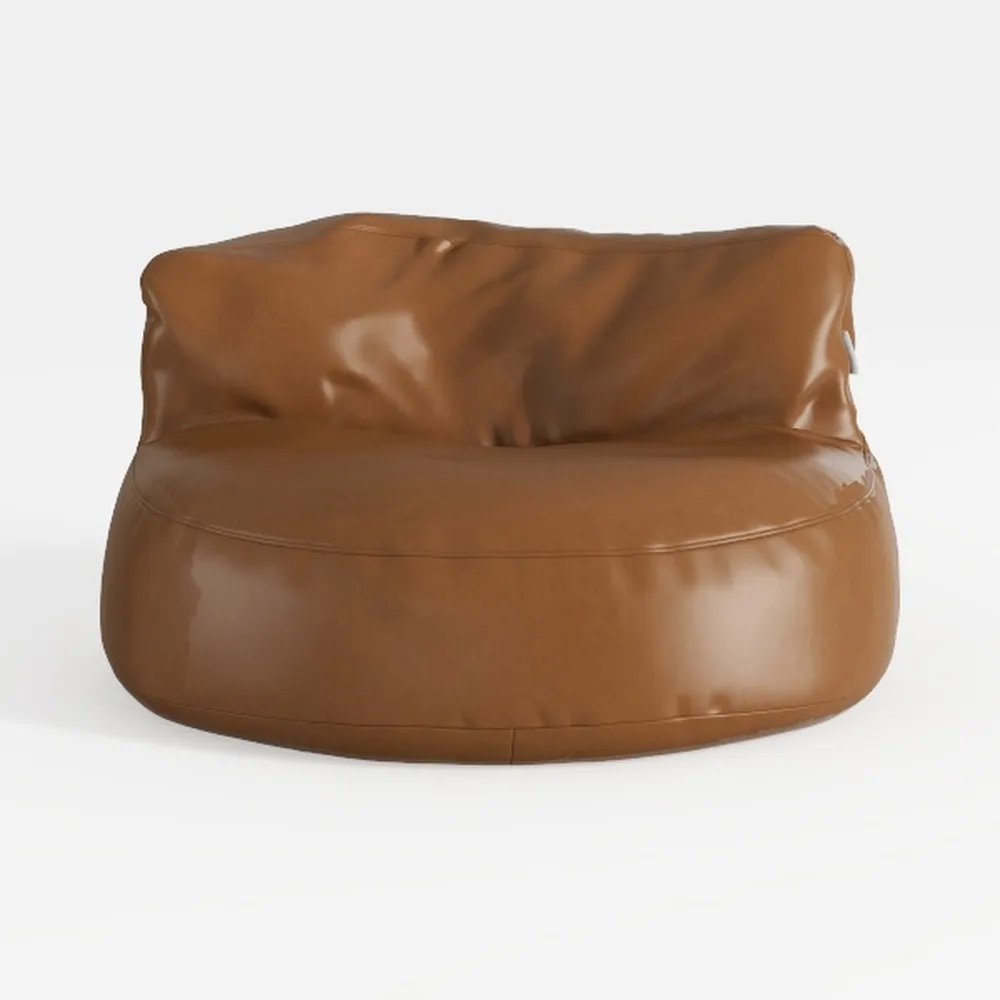 34" Wide Swivel Faux Leather Armchair No Assembly