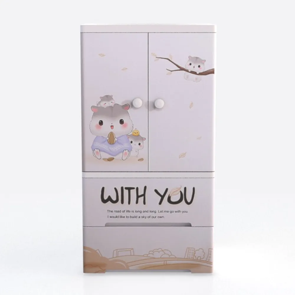 Plastic Dresser with 6 Drawers,5 Tier Lockable