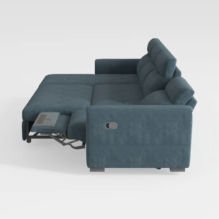 91.7'' Modular Fabric Pull-Out Sleeper Bed,with 