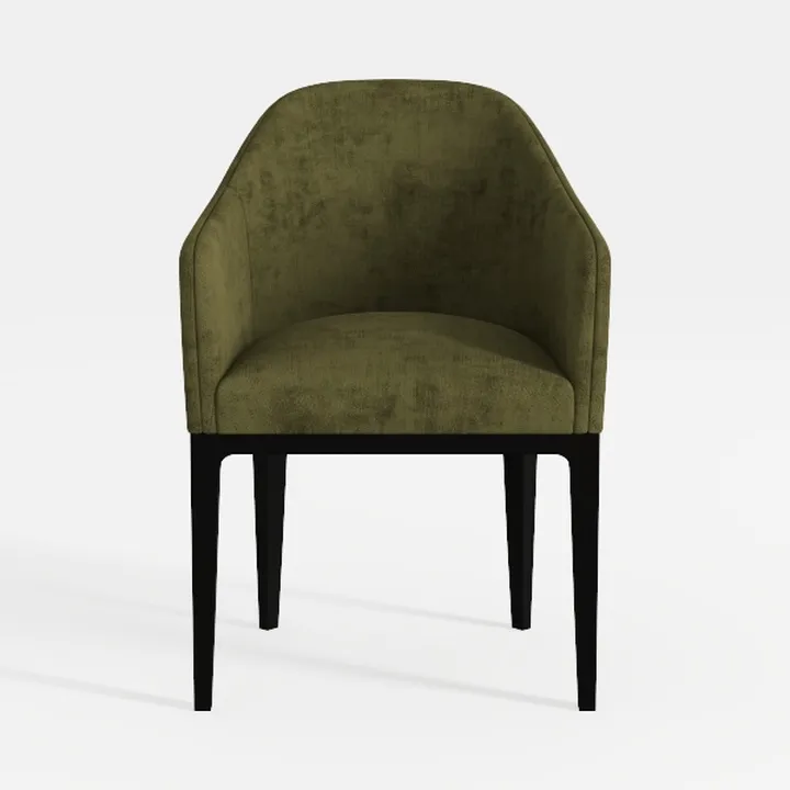 Wooden Dining Chairs Set of 4, Modern Fabric