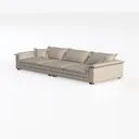 88.98" Cloud Couch Sectional with Large Storage, Left 45 Degree View