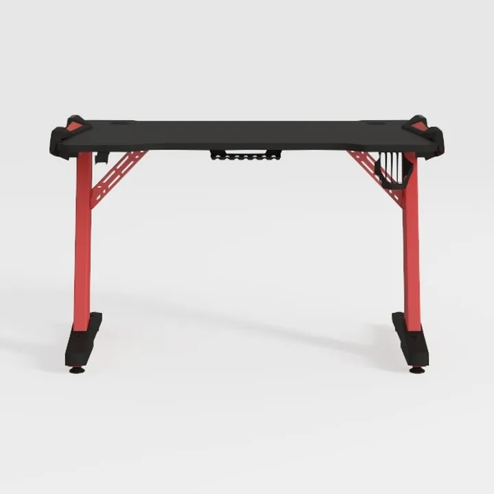 GTRACING Gaming Desk with LED Lights, 55 Inch