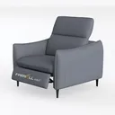 Benjara 31 Inch Accent Armchair, Textured Tufted Left 45 Degree View