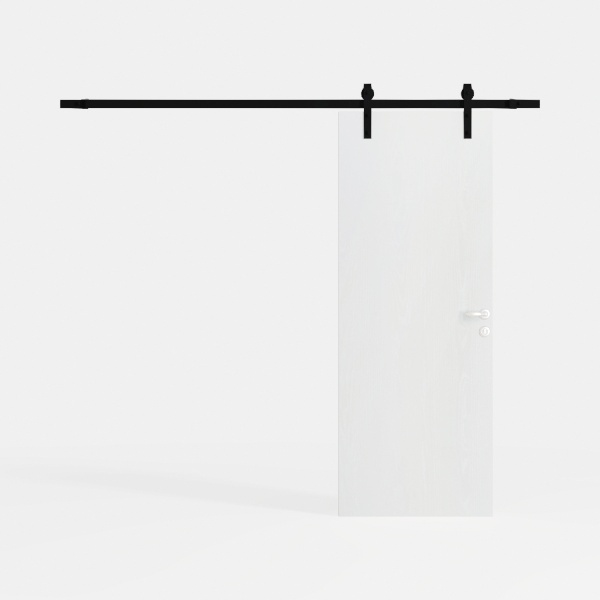 54x84 inch Sliding Barn Wood Door Slab with 9ft