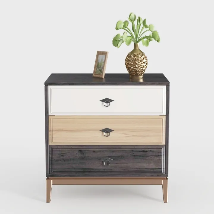 AMHANCIBLE Night Stand Set 2, LED Nightstand with