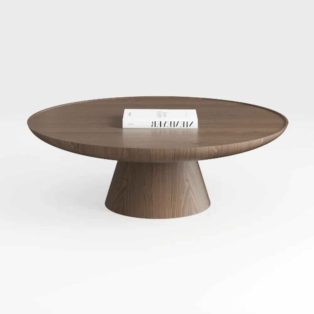 homary Round Extendable Dining Table with Pedestal