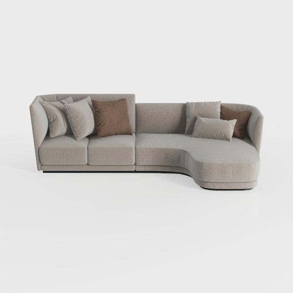 111.4&quot; Curved Sectional Sofa Couch for Living Room