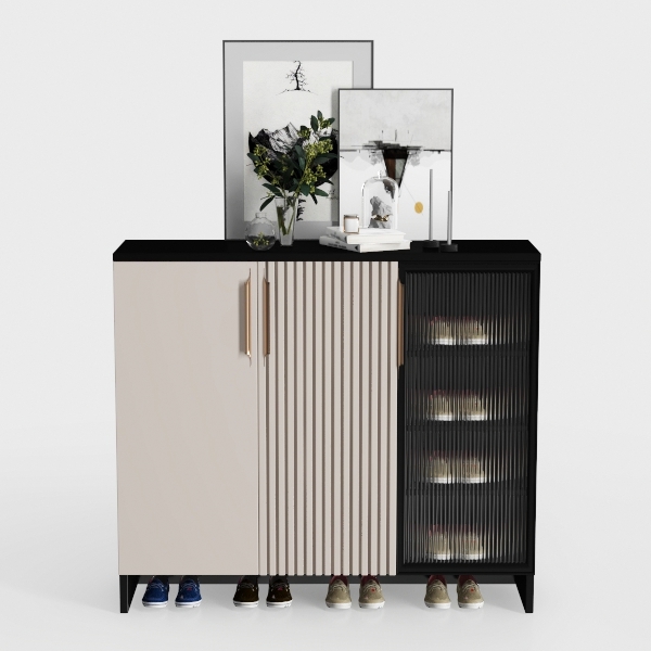 47" Fluted Sideboard Cabinet with 2 Doors and