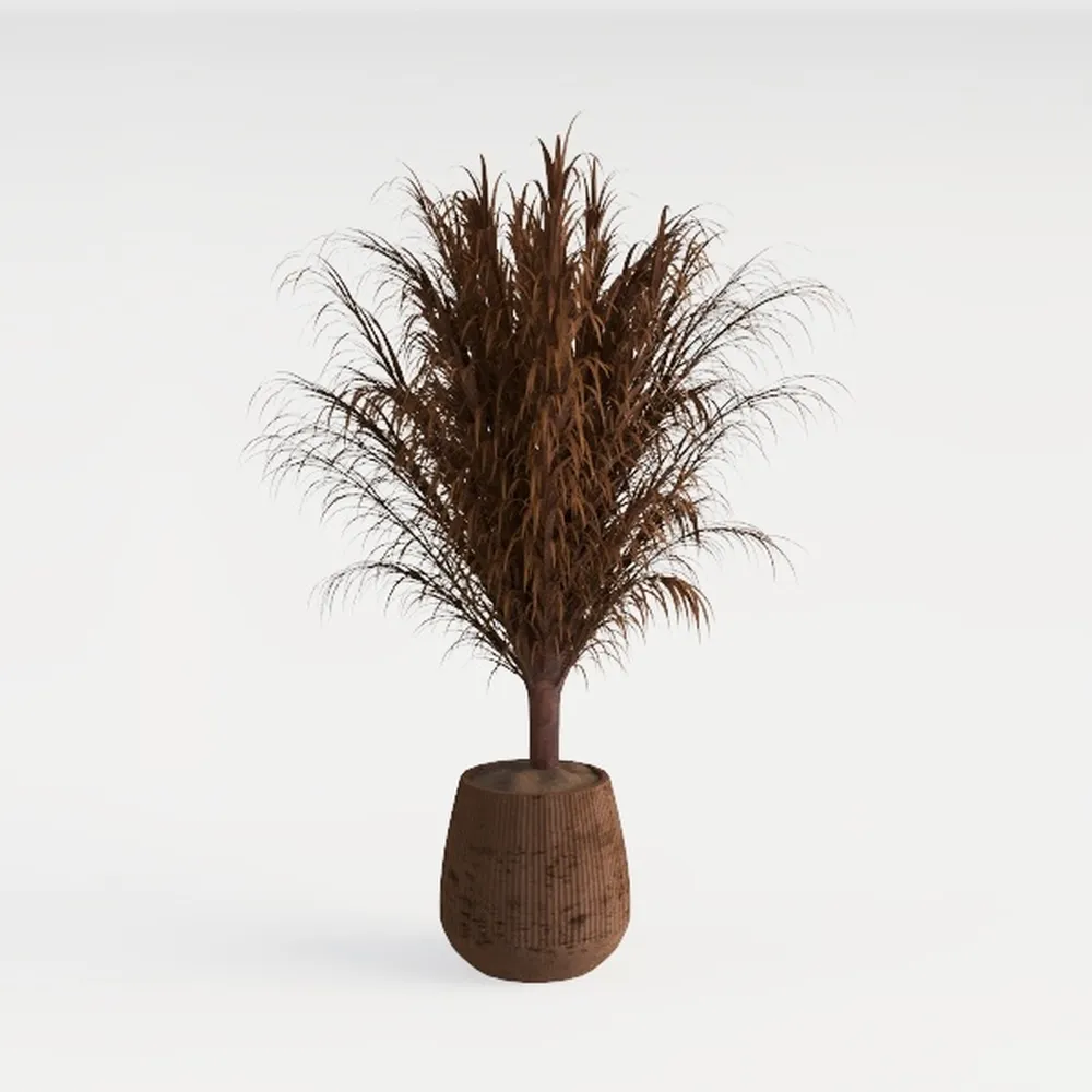 6.9in Rustic Ceramic Vase, Farmhouse Vase with