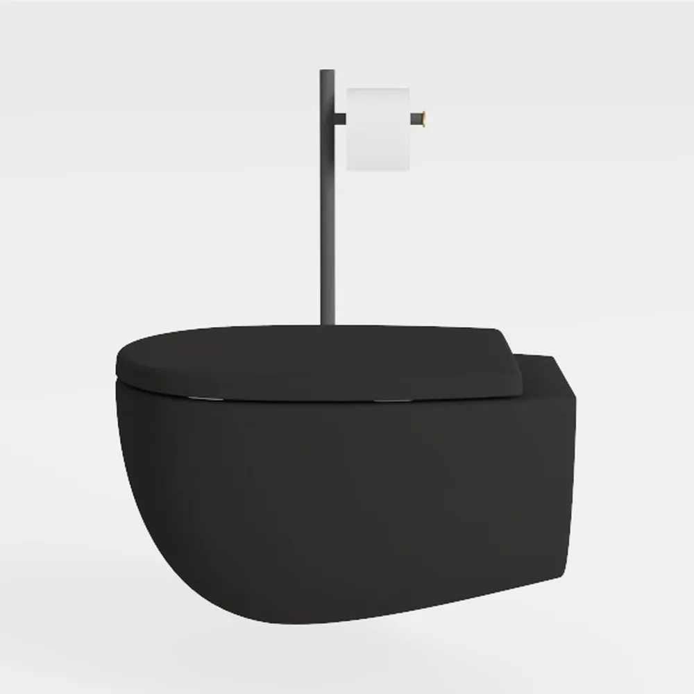 Black Smart Toilet with Full Functionality, Dual