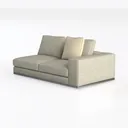 Sofa-in-a-Box, Comfy Memory Foam 3-Seater Couch
 Left 45 Degree View