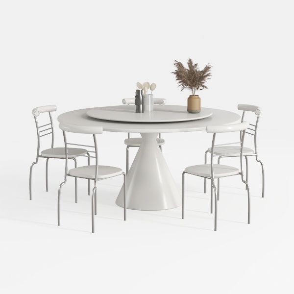 Bayou Grey Leather Dining Chair, Top Grain Leather