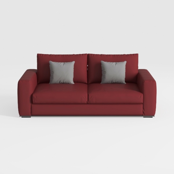 COLAMY 95&quot; Oversized PU Leather Sofa, Comfy Sofa C