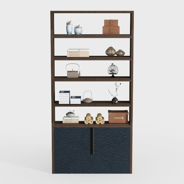 armocity Bookshelf with Drawers - 5 Tier Tall