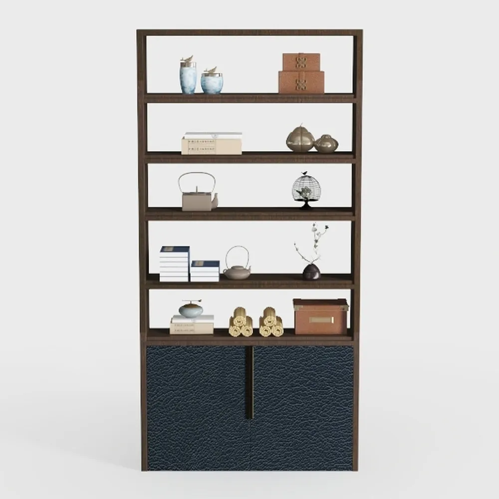 armocity Bookshelf with Drawers - 5 Tier Tall