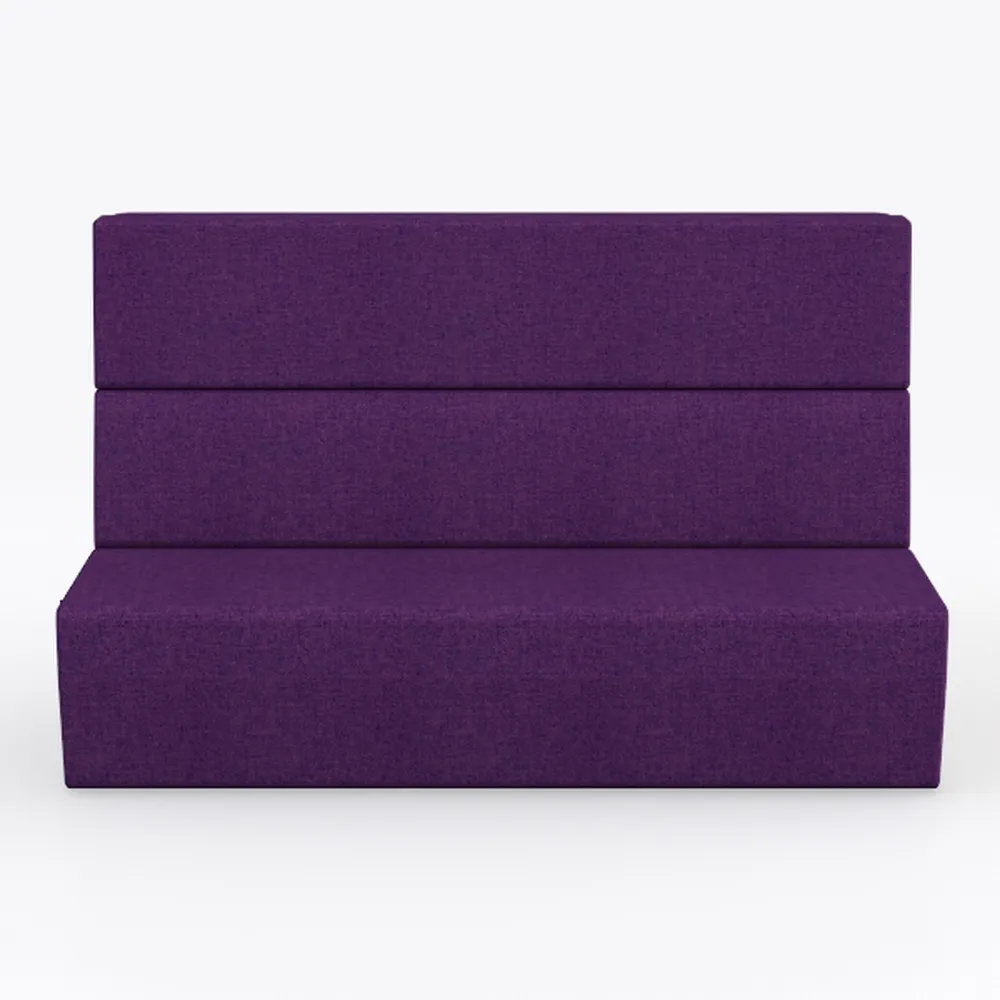 Legend Vansen 75.6" Convertible Modern Wood & Velv