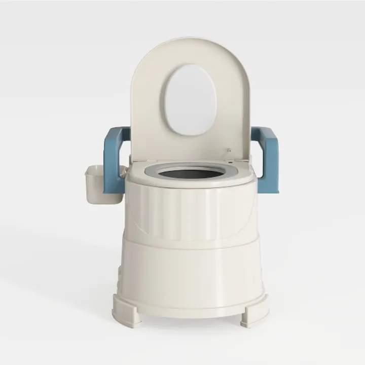Portable Plastic Bedside Commode Toilet 3D Model