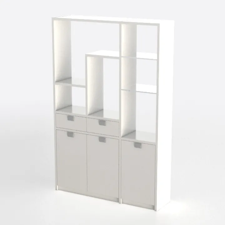 TREATLIFE HOME Elegant White Computer Desk with Hu