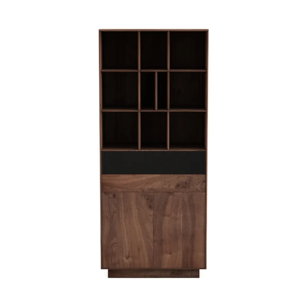 IRONCK Book Shelf and Bookcase with Leather