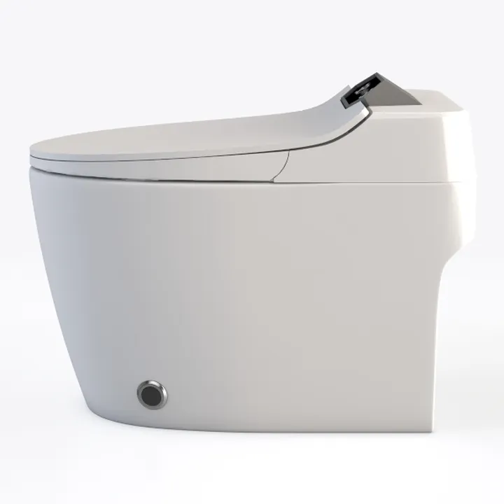 Modern Minimalist White Smart Toilet 3D Model