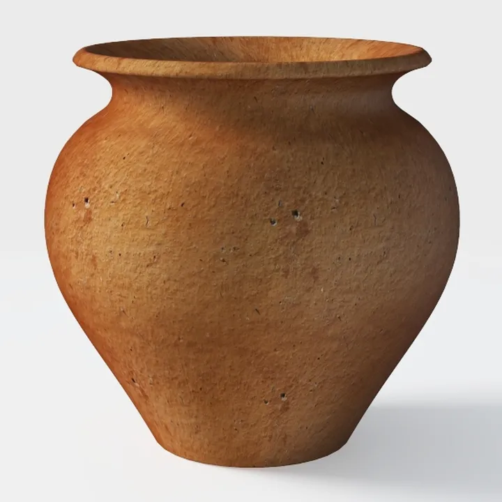 Sungmor Rustic Ceramic Flower Vase with Handles,