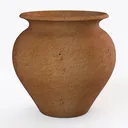 Sungmor Rustic Ceramic Flower Vase with Handles, Right 45 Degree View