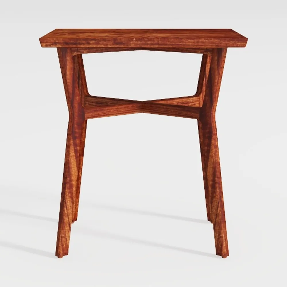 HAPPYGRILL 2 Pieces Round Folding Side Table