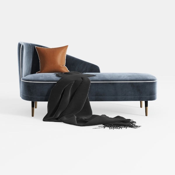 58&quot; Modern Velvet Chaise Lounge Indoor,Upholstered