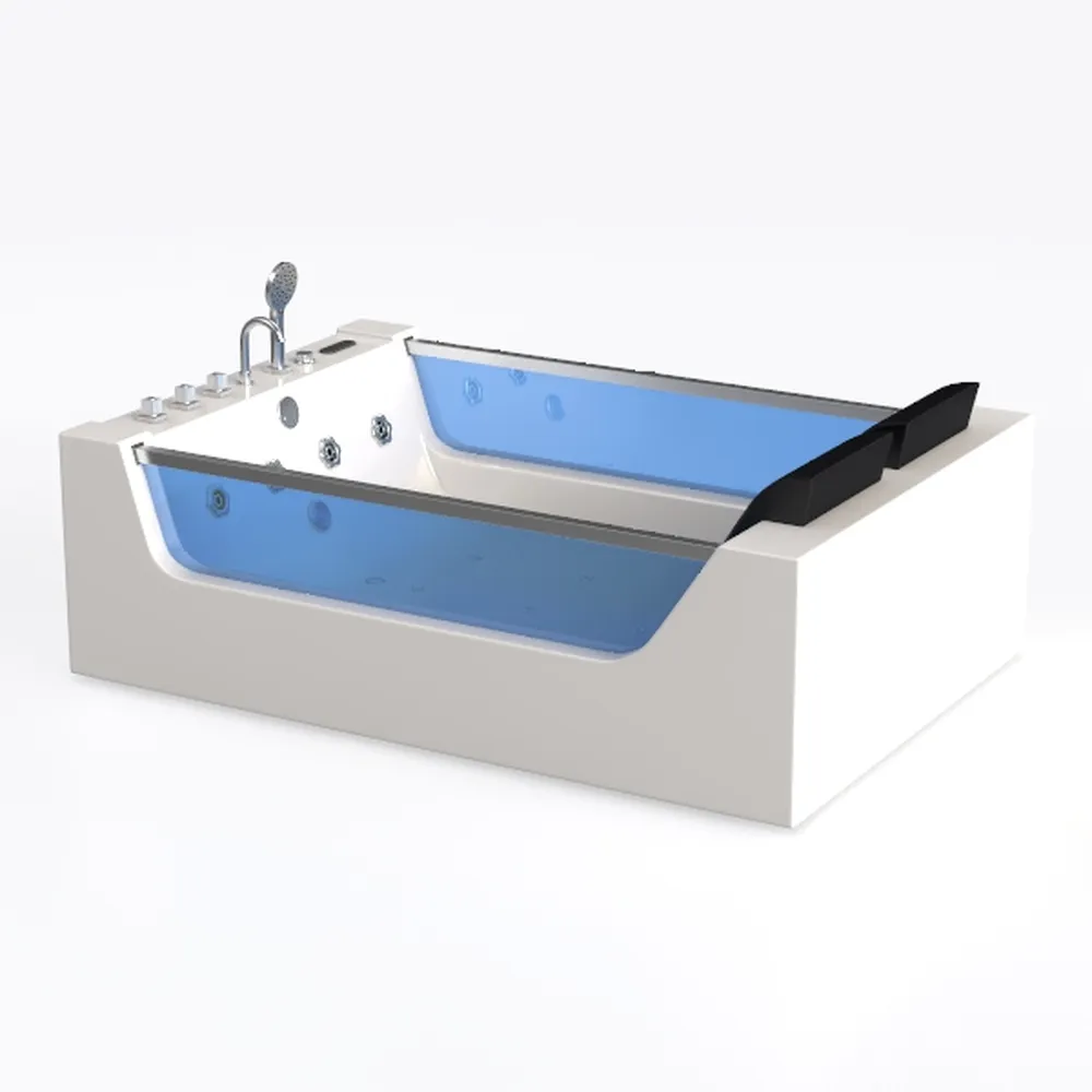 Empava 59" Acrylic Alcove Whirlpool Bathtub - 11