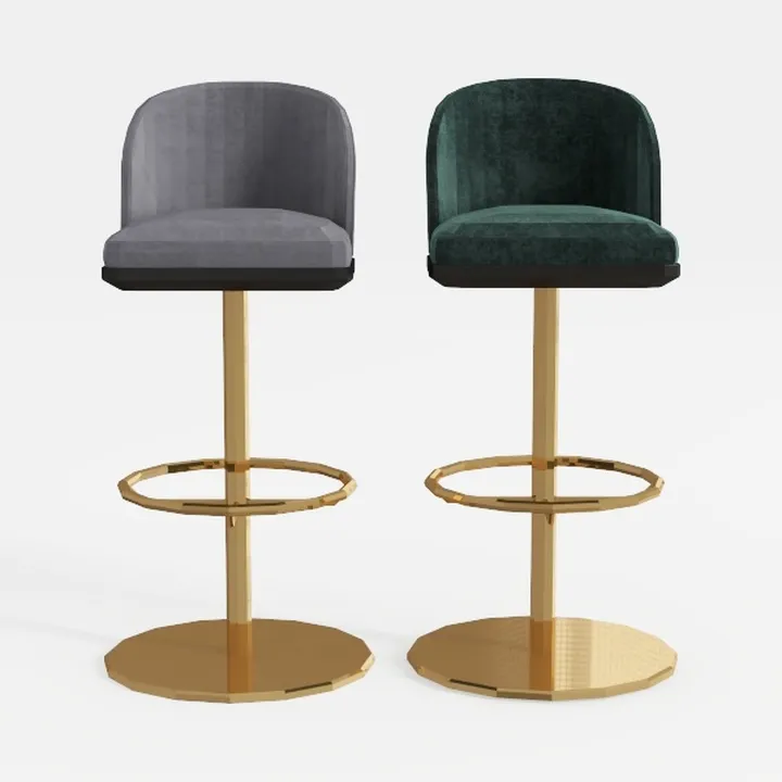 Comfortable Barstools Rotating Lifting Stool Backr