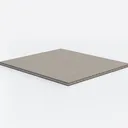 Minimalist Neutral Fabric Mattress 3D Model Right 45 Degree View