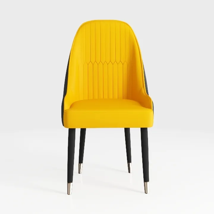 1Pcs Dining Chairs, Pu Leather Apartment Living