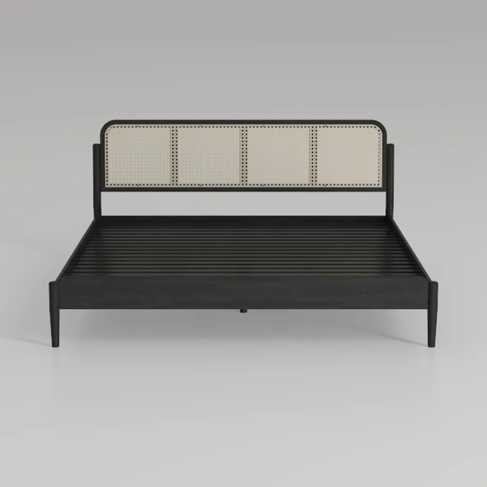 Walker Edison Inaya Solid Wood Rattan Panel