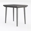 Max & Lily Modern Farmhouse Wood Desk, Driftwood Left 45 Degree View