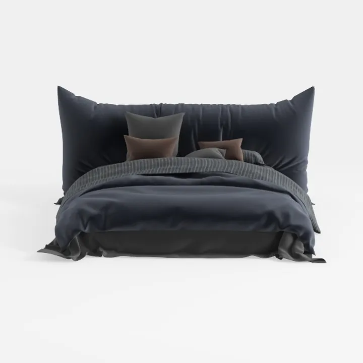 LSIGHTUS Grey Light Luxury Full Size Bed Frame, Qu