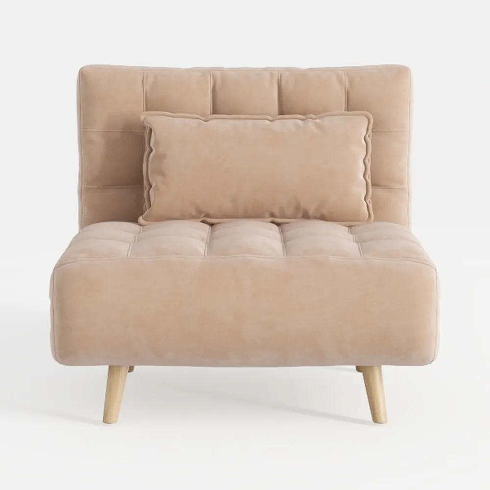 Chaise Lounge Chair with Adjustable Backrest 