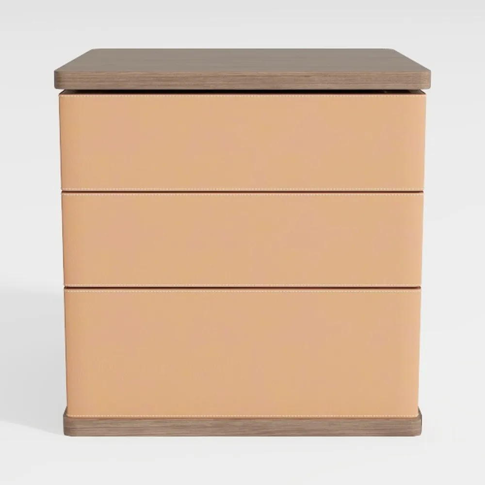 Night Stand Minimalist Solid Wood Bedside Table